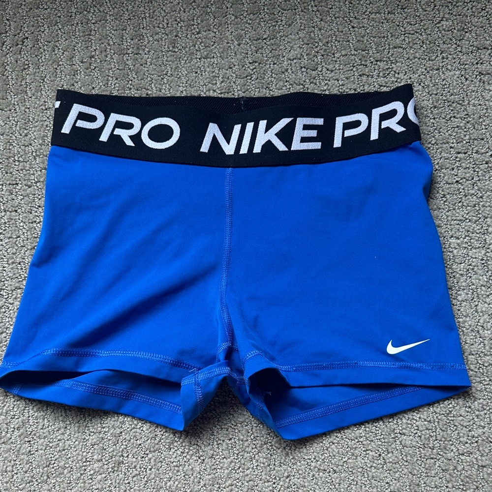Nike Blue Training Shorts with Black Waistband
